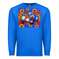 True Royal American flag gnomes truck sunflowers star leopard glitter Premium Sweatshirt - Artiststas