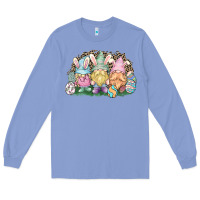Colony Blue Easter Day gnomes Long Sleeve Tee - HowdyJamesFarm