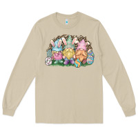 Mushroom Easter Day gnomes Long Sleeve Tee - HowdyJamesFarm
