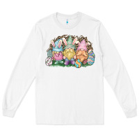 White Easter Day gnomes Long Sleeve Tee - HowdyJamesFarm
