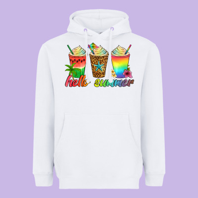 Hello Summer Heavyweight Hoodie Designed By Artiststas