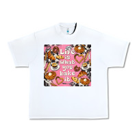 White life is what you bake it with cowhide Urban Heavy Tee - TumblerDesignByShophia