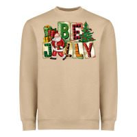 Be Jolly Santa Christmas Heavyweight Sweatshirt | Teevron
