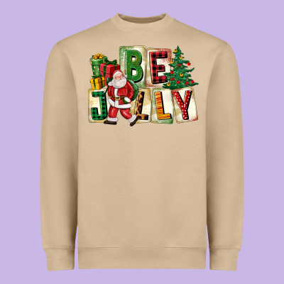 Be Jolly Santa Christmas Heavyweight Sweatshirt Designed By Fadigitalartstudio