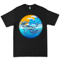Black humpback whale Premium Tee - BarkalooDesign