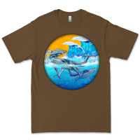 Cacao humpback whale Premium Tee - BarkalooDesign