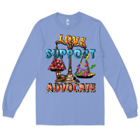 Colony Blue Love support advocate Long Sleeve Tee - CowGirlArtShop