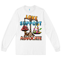 White Love support advocate Long Sleeve Tee - CowGirlArtShop