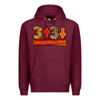 Burgundy three up three down softball Premium Hoodie - Jasminsmagicworld