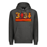 Charcoal Heather three up three down softball Premium Hoodie - Jasminsmagicworld