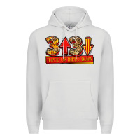 Dove Grey three up three down softball Premium Hoodie - Jasminsmagicworld