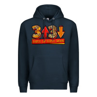 Navy three up three down softball Premium Hoodie - Jasminsmagicworld