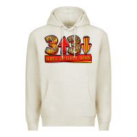 Oatmeal Heather three up three down softball Premium Hoodie - Jasminsmagicworld