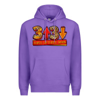 Purple three up three down softball Premium Hoodie - Jasminsmagicworld