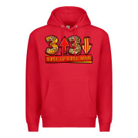 Red three up three down softball Premium Hoodie - Jasminsmagicworld