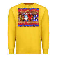 Lemon american flag gnomes love star leopard glitter Premium Sweatshirt - Artiststas