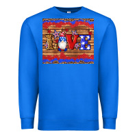 American Flag Gnomes Love Star Leopard Glitter Premium Sweatshirt | Teevron