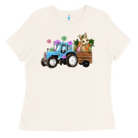 Bone easter tracktor bunny carrot flowers  egg Ladies Tee - RanaPortraitStore