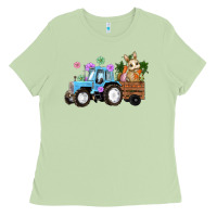 Matcha easter tracktor bunny carrot flowers  egg Ladies Tee - RanaPortraitStore