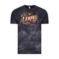 Cloud Black Love America 4th of july Vintage Tee - HowdyJamesFarm