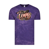 Cloud Purple Love America 4th of july Vintage Tee - HowdyJamesFarm