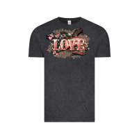 Vintage Black Love America 4th of july Vintage Tee - HowdyJamesFarm