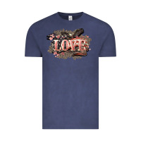Vintage Denim Love America 4th of july Vintage Tee - HowdyJamesFarm