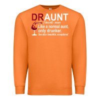 Carrot Funny Drunk Aunt Definition DRAUNT Gift For Auntie Premium Sweatshirt - minhPixels