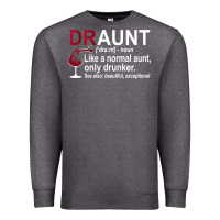 Charcoal Heather Funny Drunk Aunt Definition DRAUNT Gift For Auntie Premium Sweatshirt - minhPixels