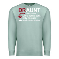 Seafoam Funny Drunk Aunt Definition DRAUNT Gift For Auntie Premium Sweatshirt - minhPixels