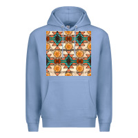 Colony Blue native american aztec seamless pattern 1 Premium Hoodie - BundleAndBundleShop
