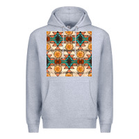 Heather Grey native american aztec seamless pattern 1 Premium Hoodie - BundleAndBundleShop