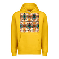 Lemon native american aztec seamless pattern 1 Premium Hoodie - BundleAndBundleShop