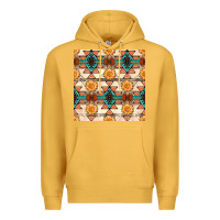 Mustard native american aztec seamless pattern 1 Premium Hoodie - BundleAndBundleShop