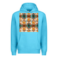 Ocean Blue native american aztec seamless pattern 1 Premium Hoodie - BundleAndBundleShop