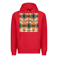 Red native american aztec seamless pattern 1 Premium Hoodie - BundleAndBundleShop