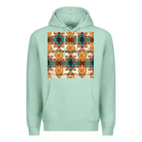 Seafoam native american aztec seamless pattern 1 Premium Hoodie - BundleAndBundleShop