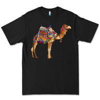 Black camel with colorful saddle Premium Tee - BarkalooDesign