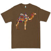 Cacao camel with colorful saddle Premium Tee - BarkalooDesign