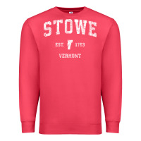 Cardinal Stowe Vermont Vt Vintage Athletic Sports Premium Sweatshirt - minhPixels