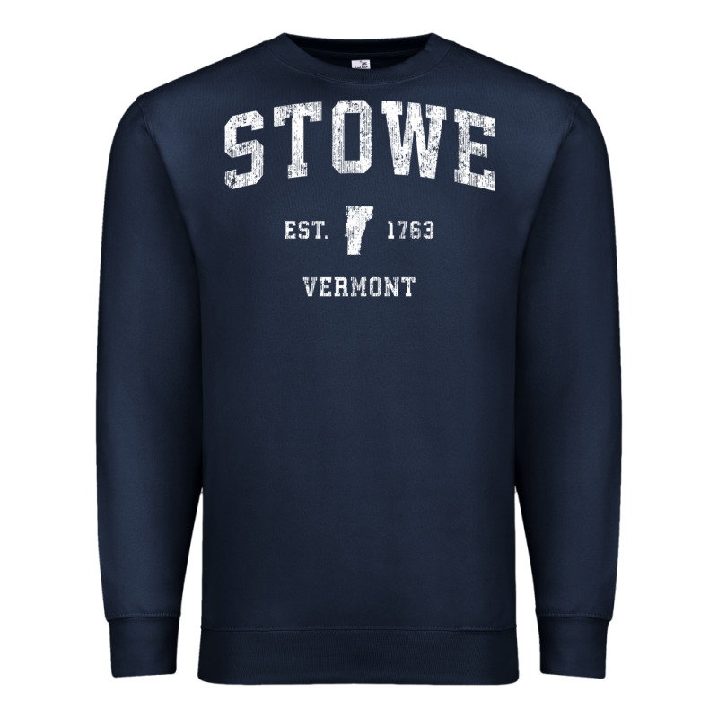 Stowe Vermont Vt Vintage Athletic Sports Premium Sweatshirt by minhPixels | Teevron