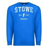 True Royal Stowe Vermont Vt Vintage Athletic Sports Premium Sweatshirt - minhPixels