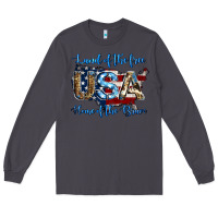 Smoke land of the free home of the brave american flag background Long Sleeve Tee - Jasminsmagicworld