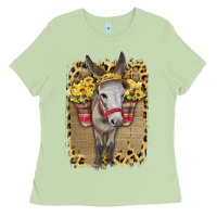 Matcha Donkey With Sunflowers Ladies Tee - Bettercallsaul