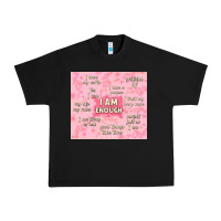 Black i am enough with glitter Urban Heavy Tee - TumblerDesignByShophia
