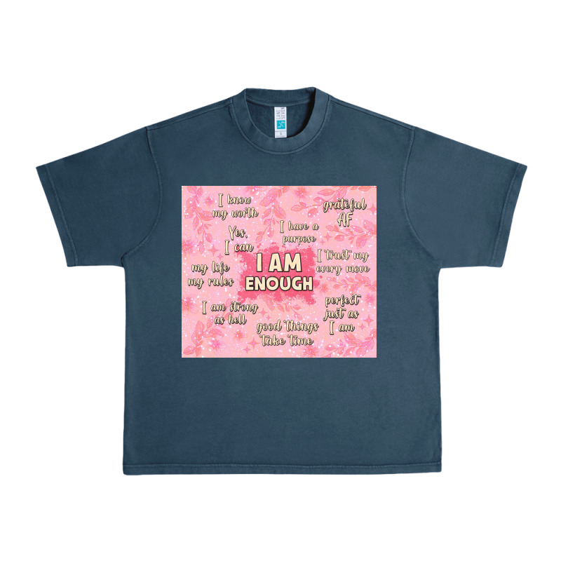 I Am Enough With Glitter Urban Heavy Tee by TumblerDesignByShophia | Teevron