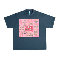 Midnight Navy i am enough with glitter Urban Heavy Tee - TumblerDesignByShophia