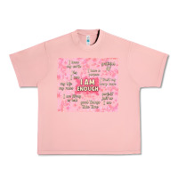 Salmon i am enough with glitter Urban Heavy Tee - TumblerDesignByShophia