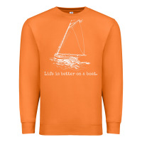 Carrot Life Is Better On A Boat Sailboat Sketch Cool Sailing Gifts Premium Sweatshirt - minhPixels