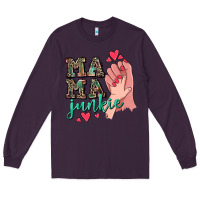 Plum Mama Junkie Mother's Day Long Sleeve Tee - CowGirlArtShop
